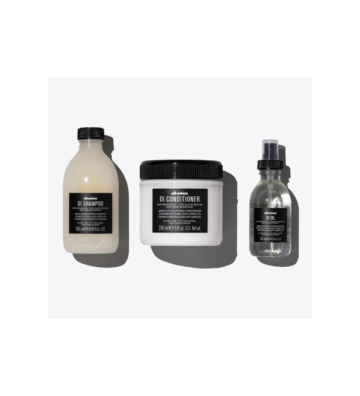 Davines Oi/ Oil Sulfate Free Shampoo 280ML + Conditioner 250ML + Oil 135ML Nourishing Moisturizing Effect