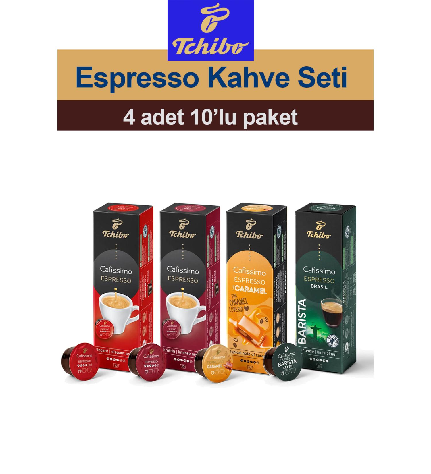 Tchibo Cafissimo 4-Piece Espresso Coffee Set 4x10 - Buy Online on GoSupps.com