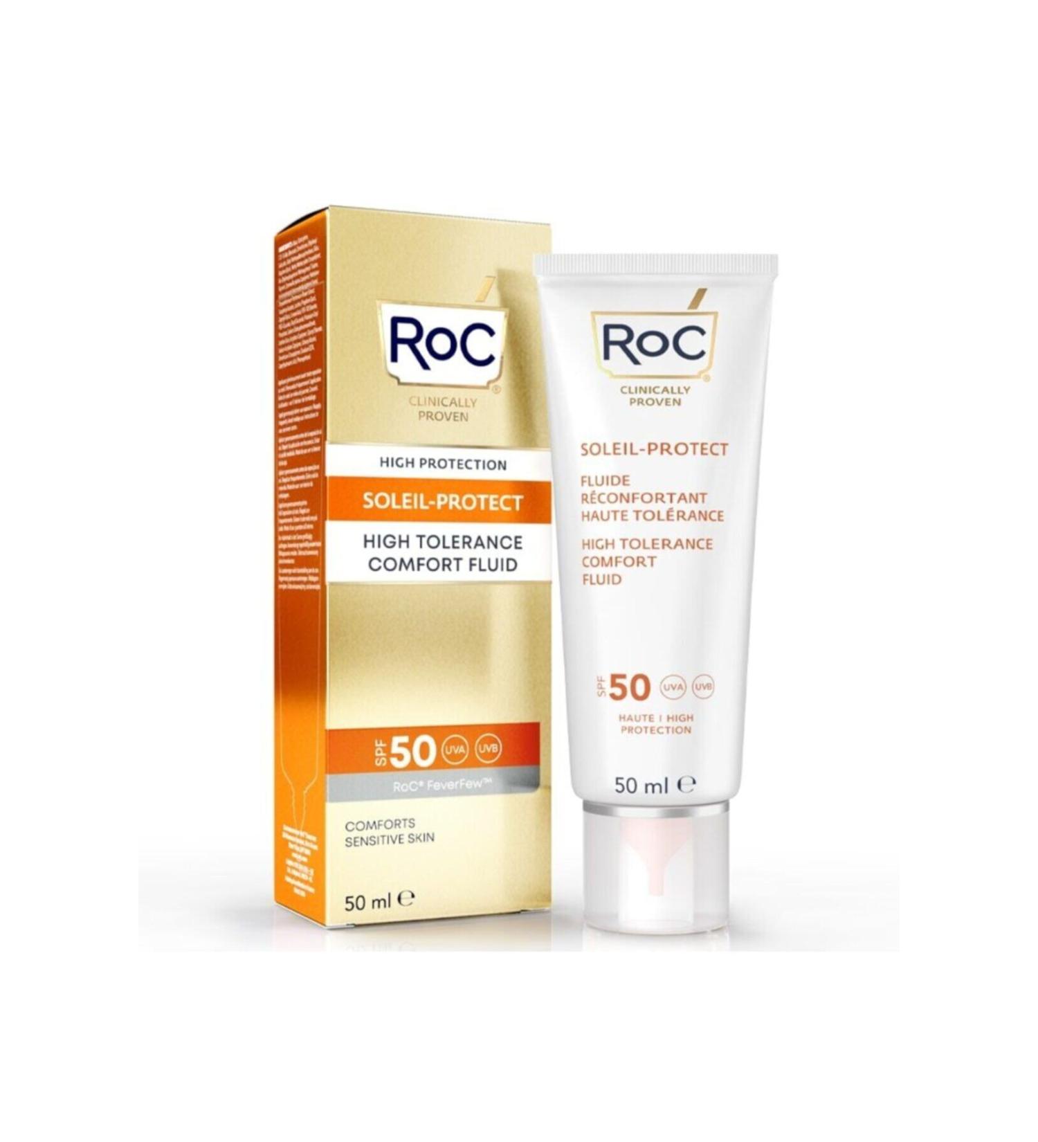 Roc Soleil Protect Anti-Wrinkle Soothing Liquid Sun Cream Spf50 50ml. - Buy Online on GoSupps.com