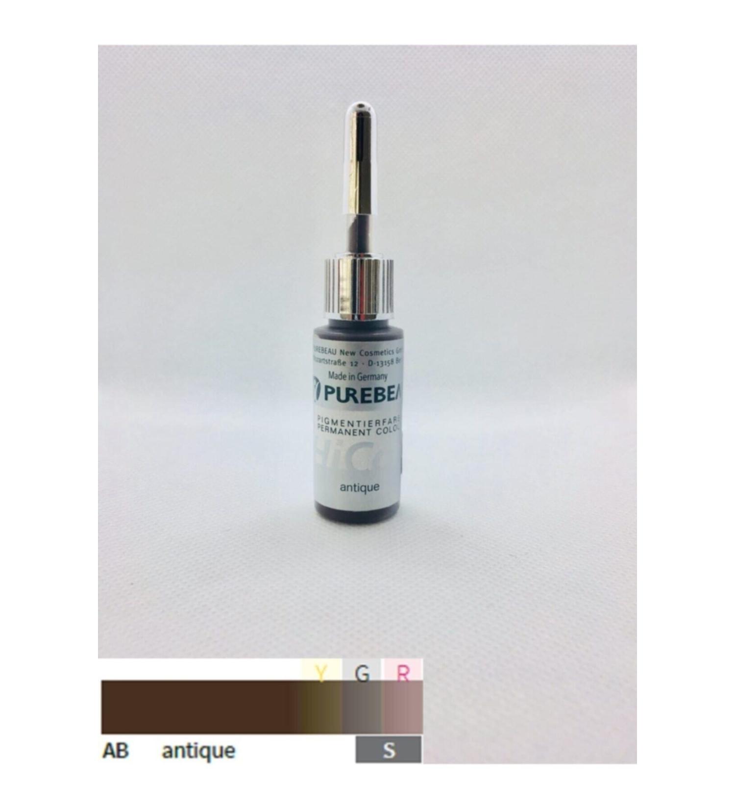 Purebeau Permanent Makeup Dye Medium Dark Warm Coffee Tone Antique