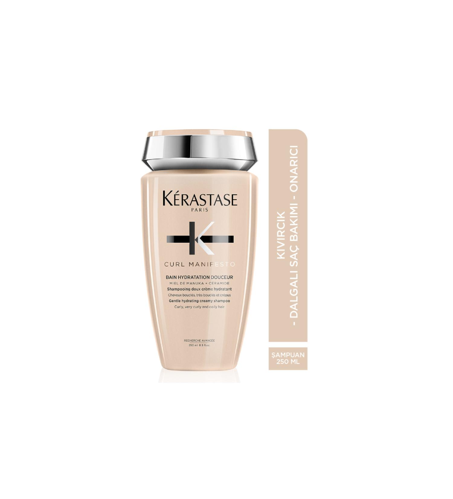 Kerastase Curl Manifesto Bain Hydratation-Douceur Nourishing Strengthening Shampoo for Curly Hair 250 ml - Buy Online on GoSupps.com