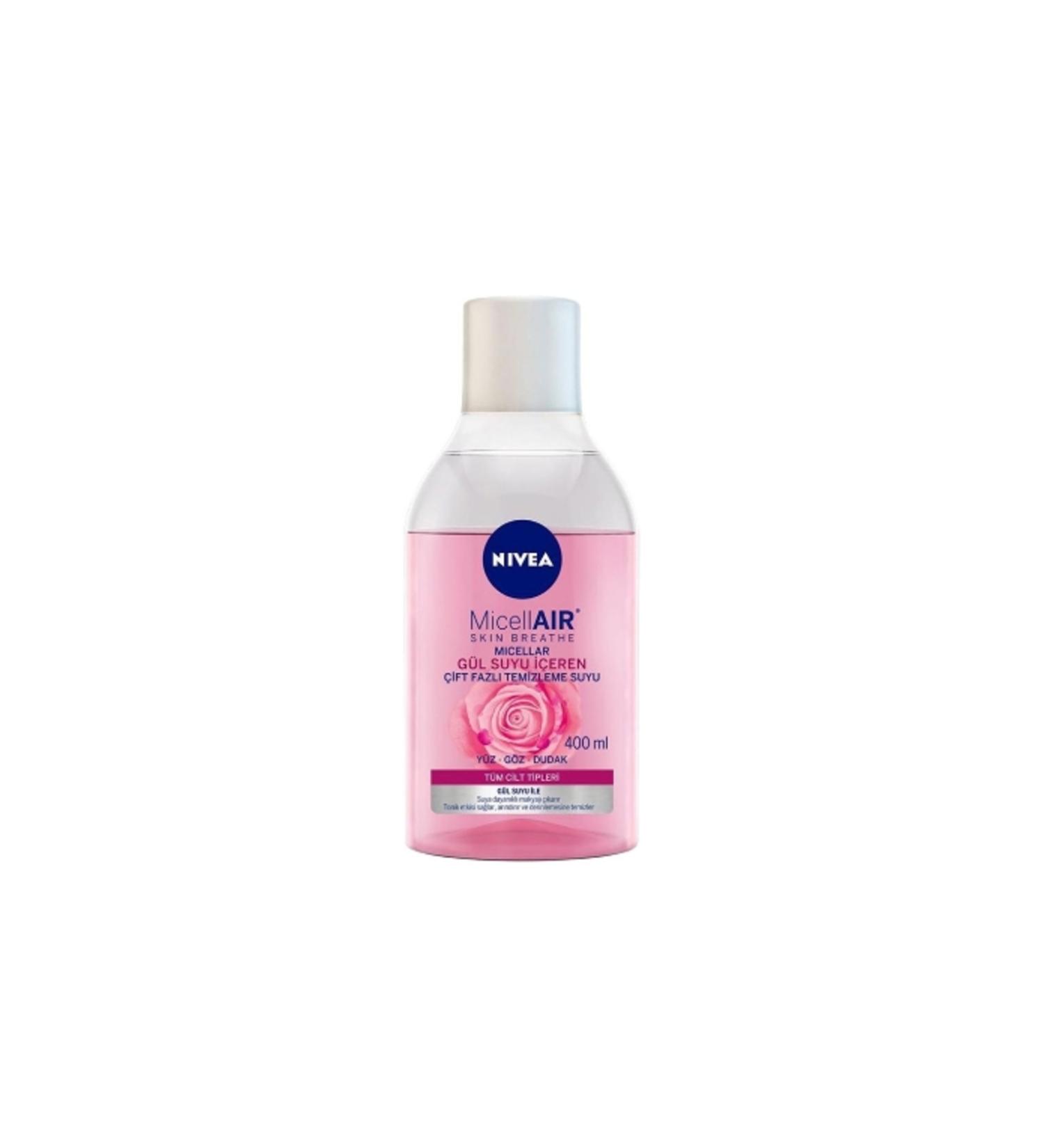 NIVEA Make-Up Remover Water 400 Ml. Aqua Rose (4-PACK)