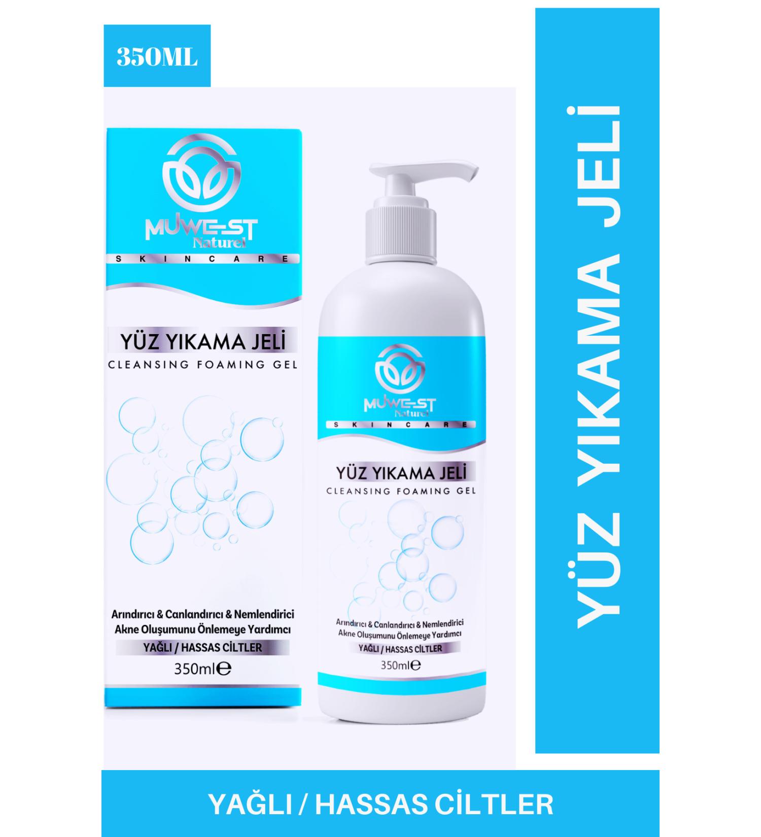 Muwest Natural Oily and Acne Prone Skin Anti-Acne Facial Cleansing Gel 350ml - Buy Online on GoSupps.com