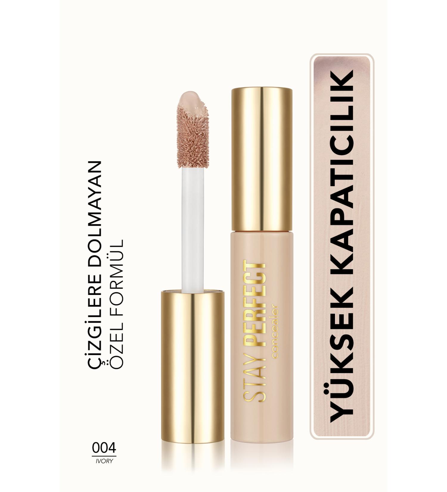 Flormar NATURAL FINISH CONCEALER (COOL UNDERTONE) - STAY PERFECT CONCEALER - 004 IVORY - DEMBA2164 - Buy Online on GoSupps.com
