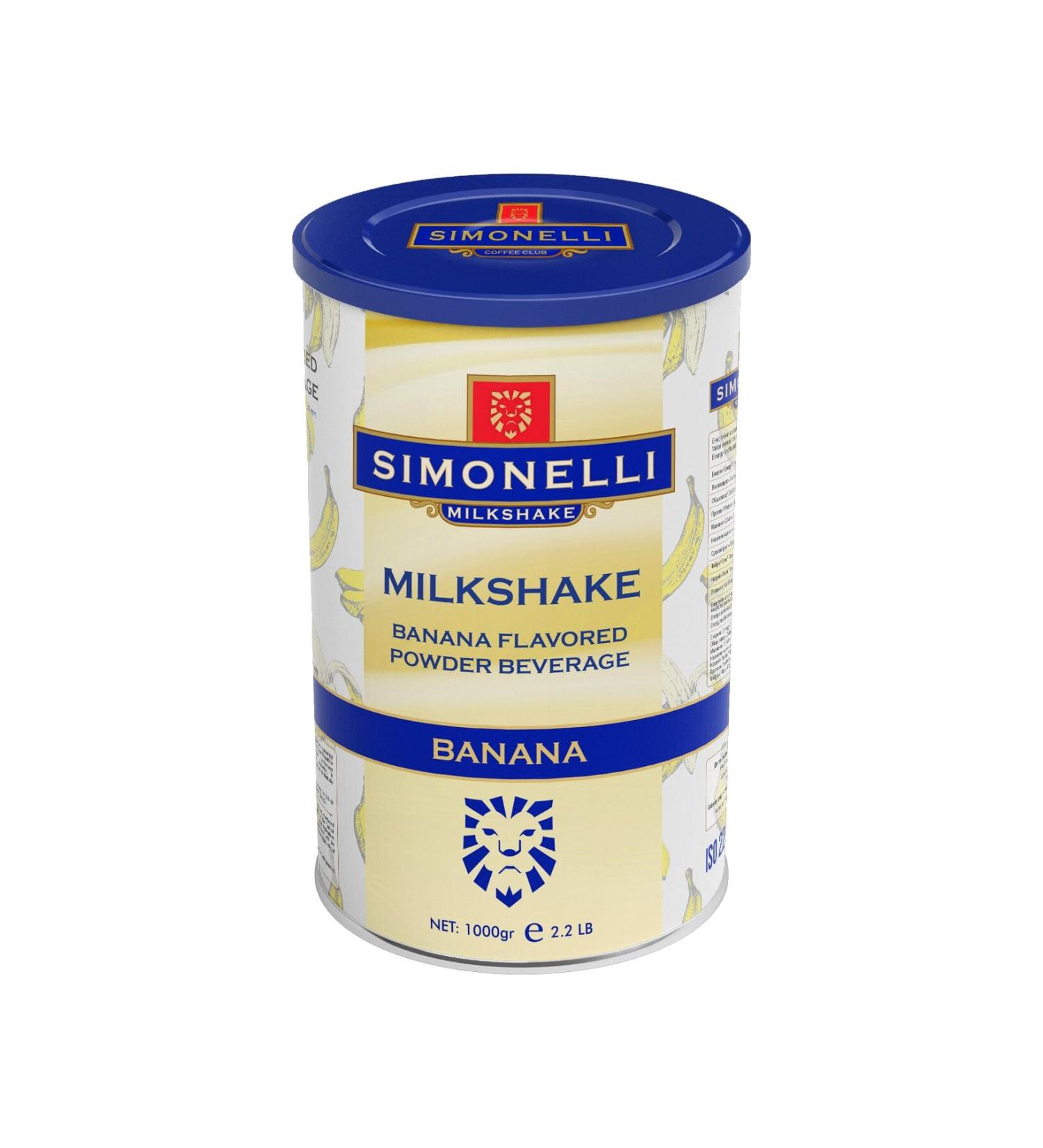 Simonelli Milkshake Banana Flavor 1000g Tin