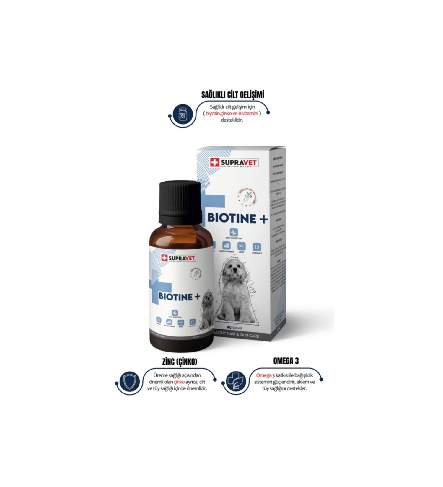 Supravet BIOTINE DOG EXTRA SKIN AND HAIR HEALTH DROPS 100 ML