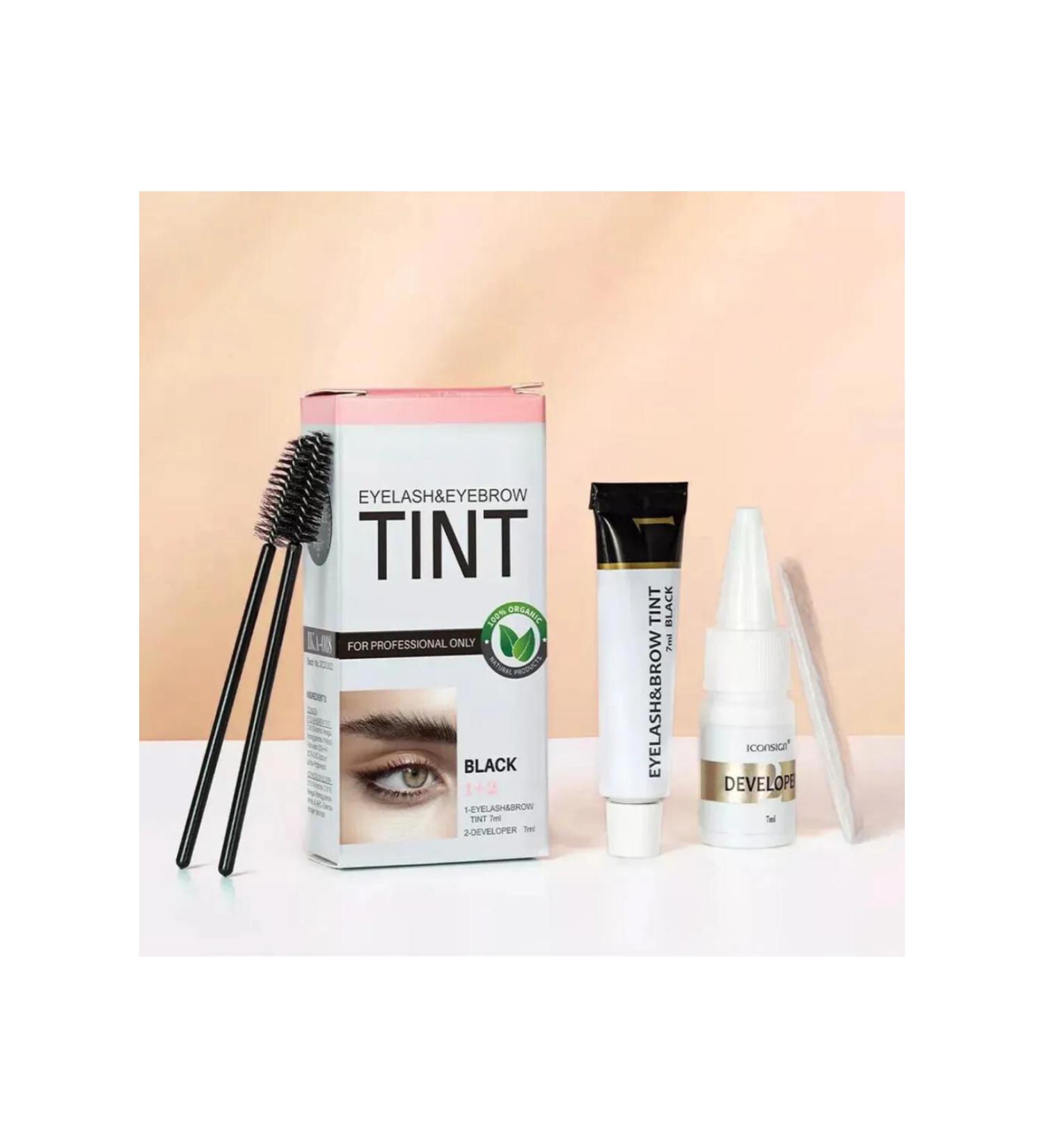 Pavone BLACK COLOR EYEBROW DYE - EYEBROW & EYELASH DYER SET - EYEBROW & EYELASH DYE - Buy Online on GoSupps.com