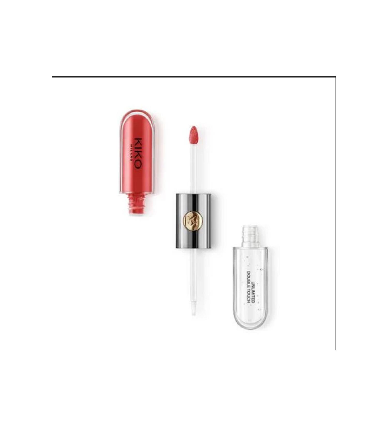 KIKO Unlimited Double Touch - Long-Lasting Intense and Shiny Finish Shiny Lipstick 6ml - Buy Online on GoSupps.com