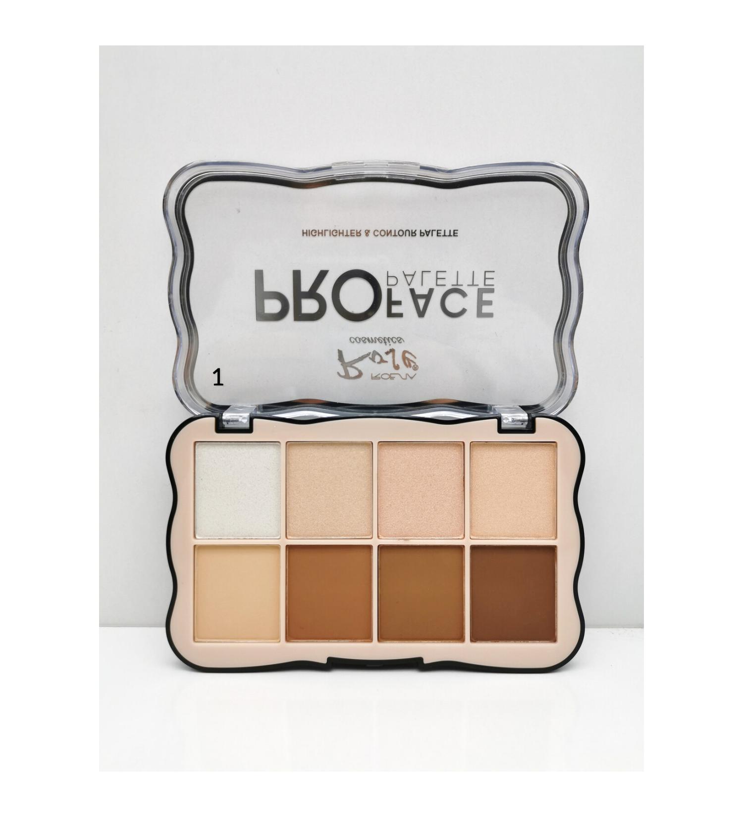 Roesia Rose Cosmetics Rose Pro Face 8-Piece Highlighter & Contour Palette