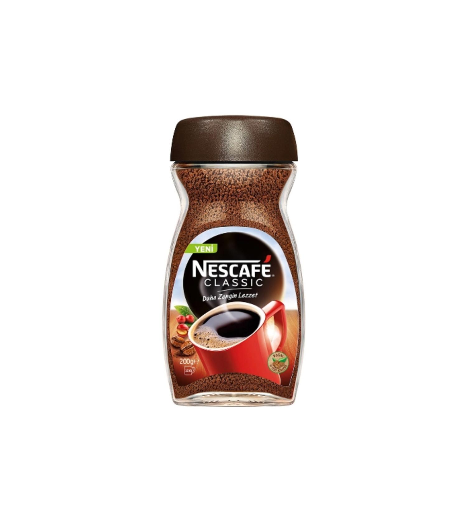 Nescafe 4-Piece Nescafe Classic Jar Coffee 200 GR. EMH