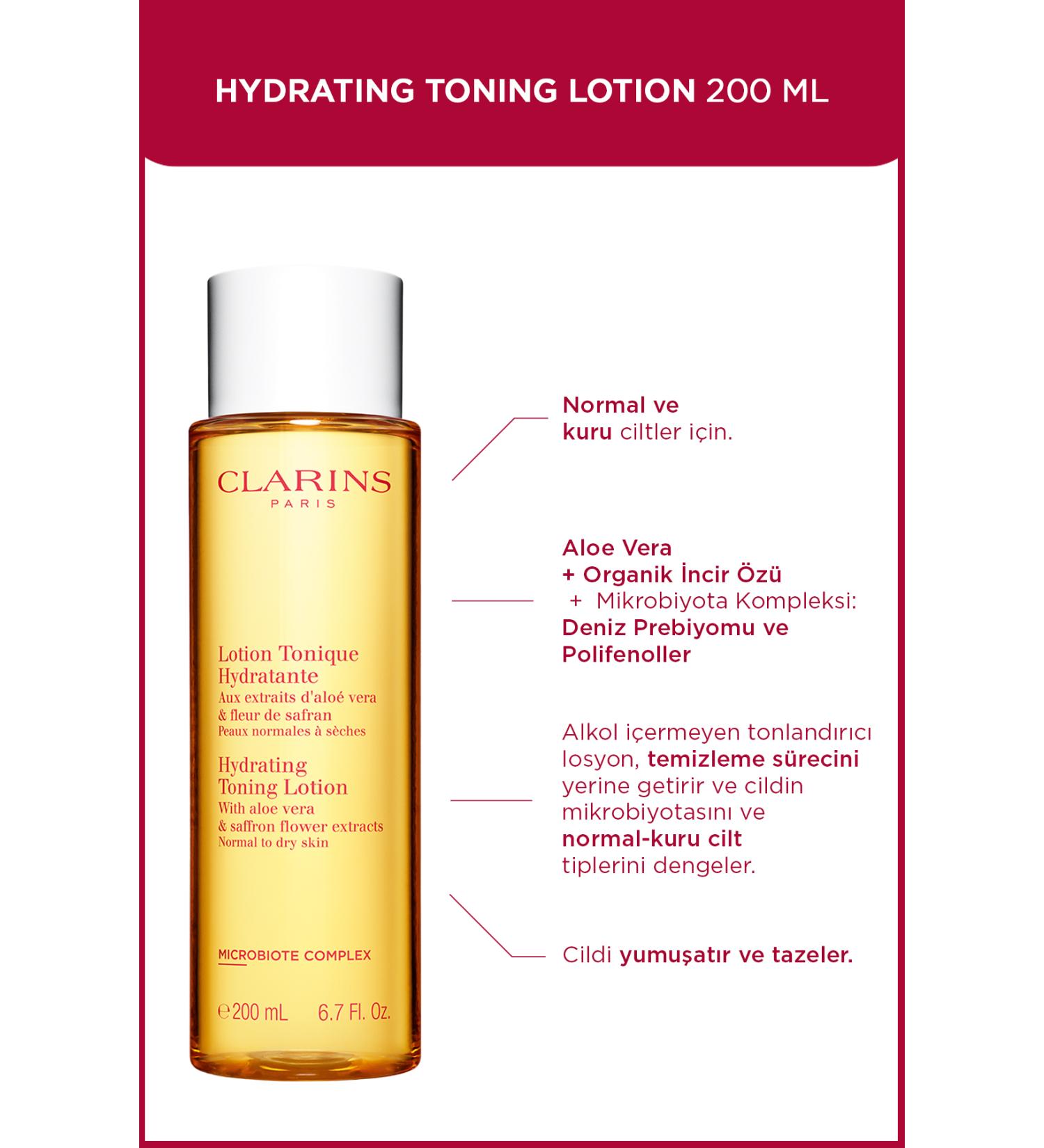 Clarins Hydrating Toning Lotion 200 ml Moisturizing Lotion - Buy Online on GoSupps.com