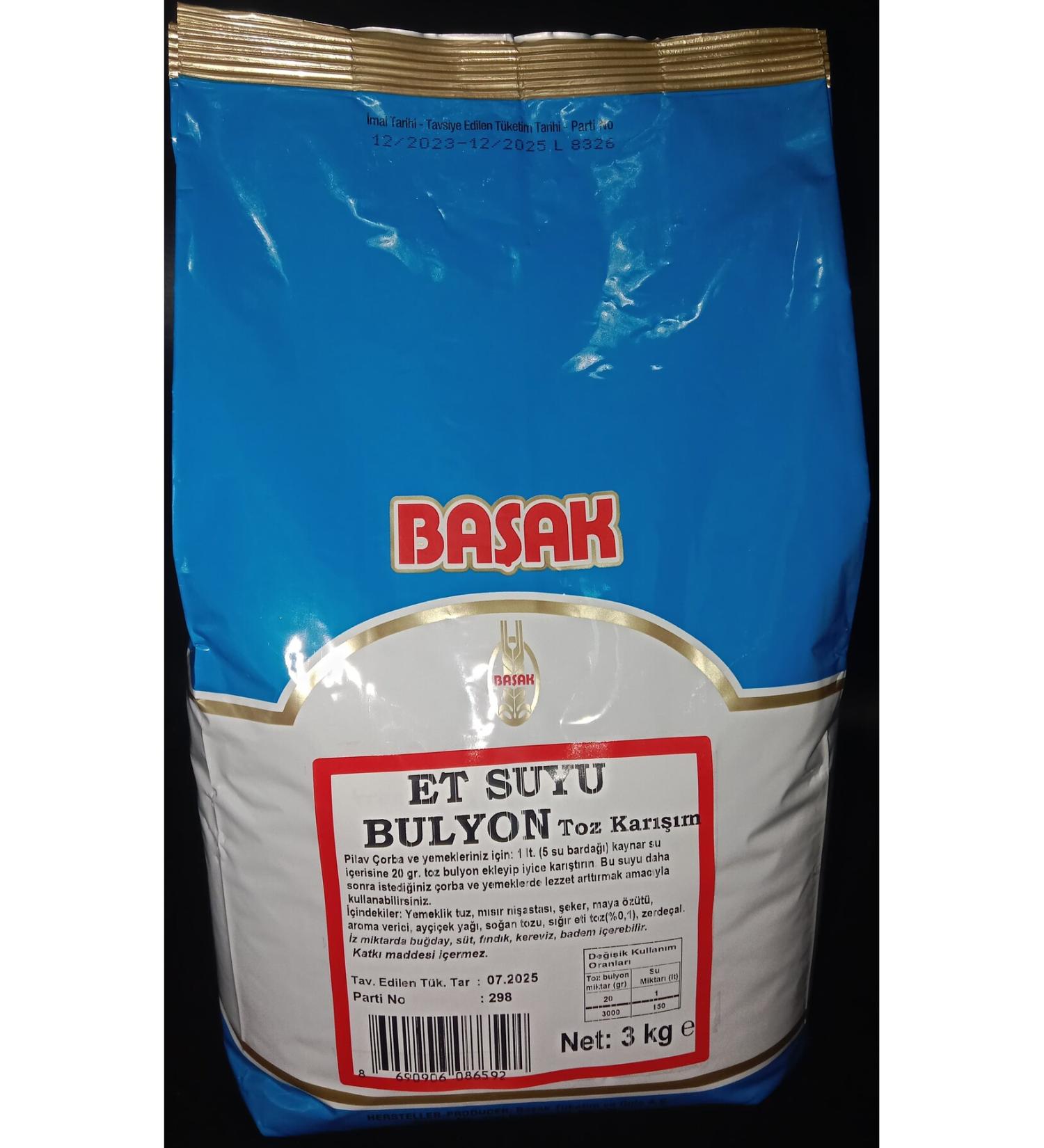 BASAK MEAT BOUILLION 3 KG.
