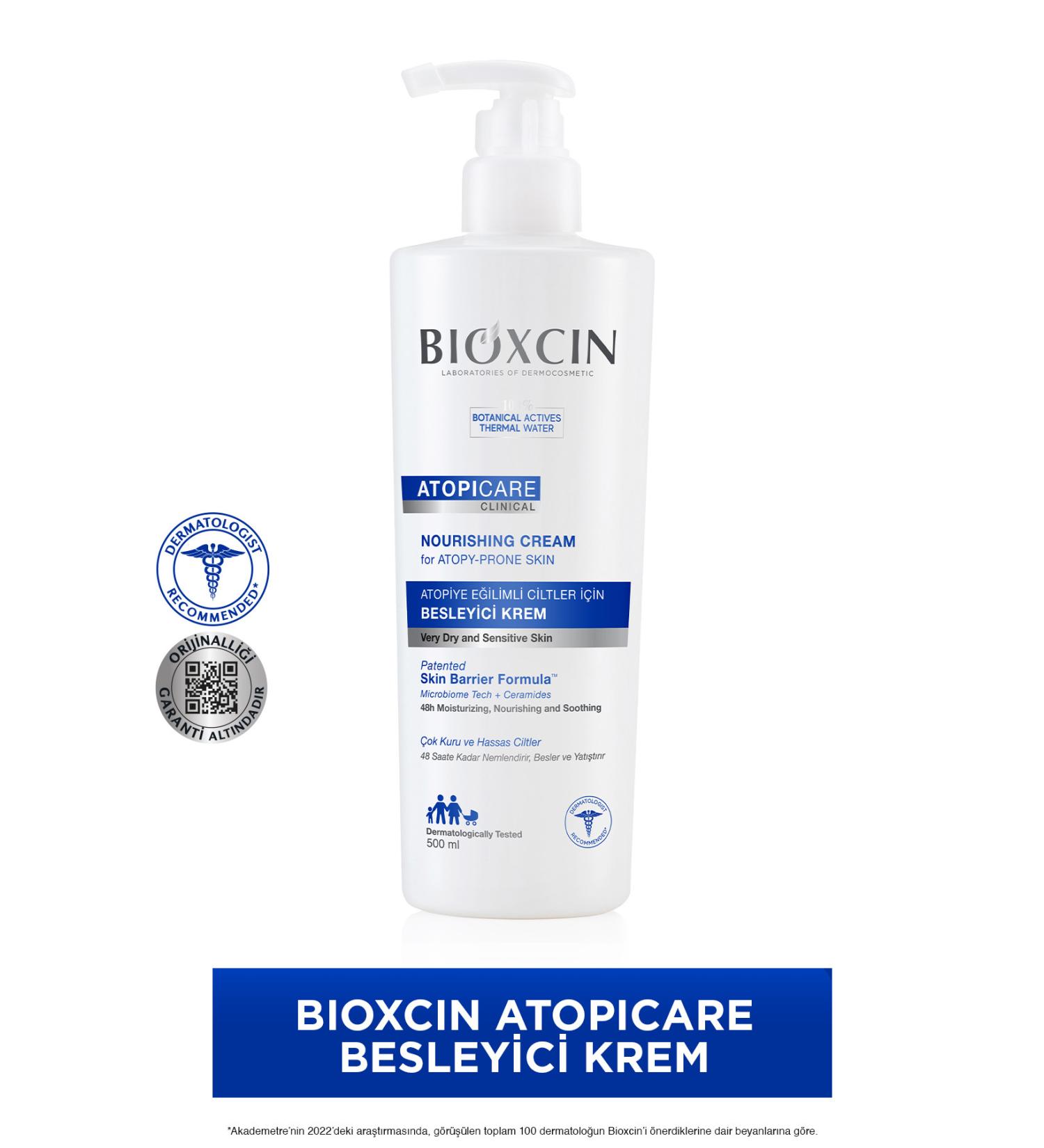 Bioxcin Atopicare Clinical Nourishing Cream for Atopic Prone Skin 500 ml - Seramid Microbiome Tech - Buy Online on GoSupps.com