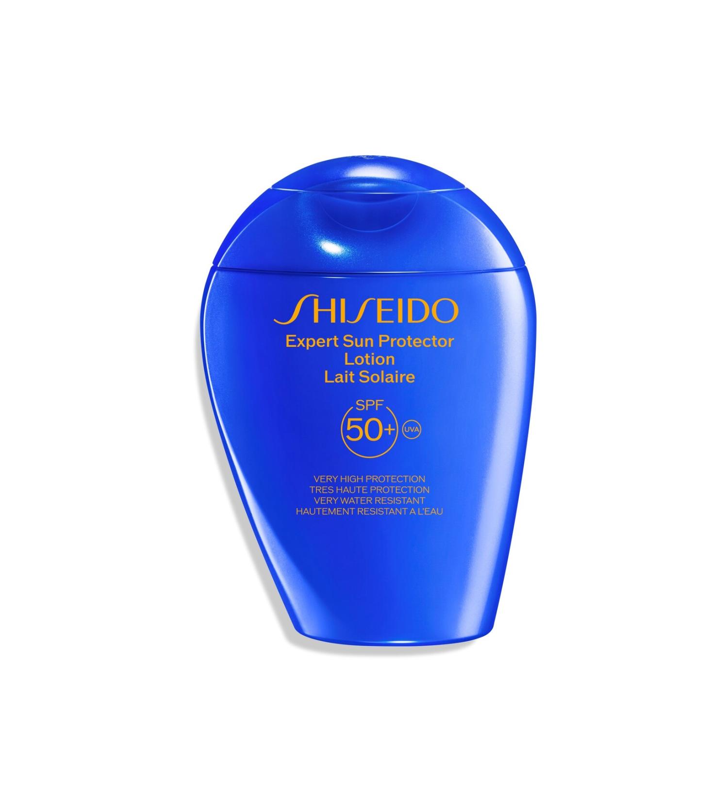Shiseido SUN PROTECTOR Water and Heat Resistant Non-Scratching Sun Protection Lotion SPF50+ 150 ml - Buy Online on GoSupps.com