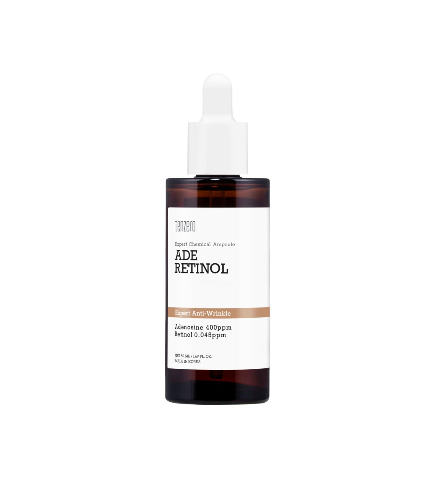 TENZERO Retinol and Adenosine Skin Barrier Strengthening Anti-Aging Ampoule Serum 50ml - Buy Online on GoSupps.com