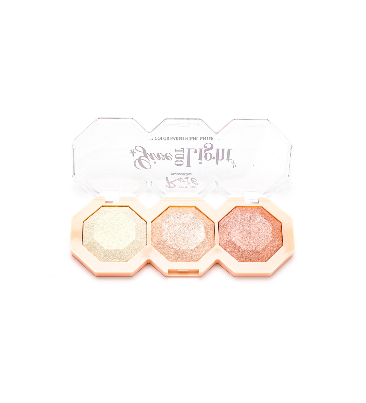 Roesia Rose Cosmetics Rose Give Out Light 3-Piece Illuminator - Highlighter - Buy Online on GoSupps.com