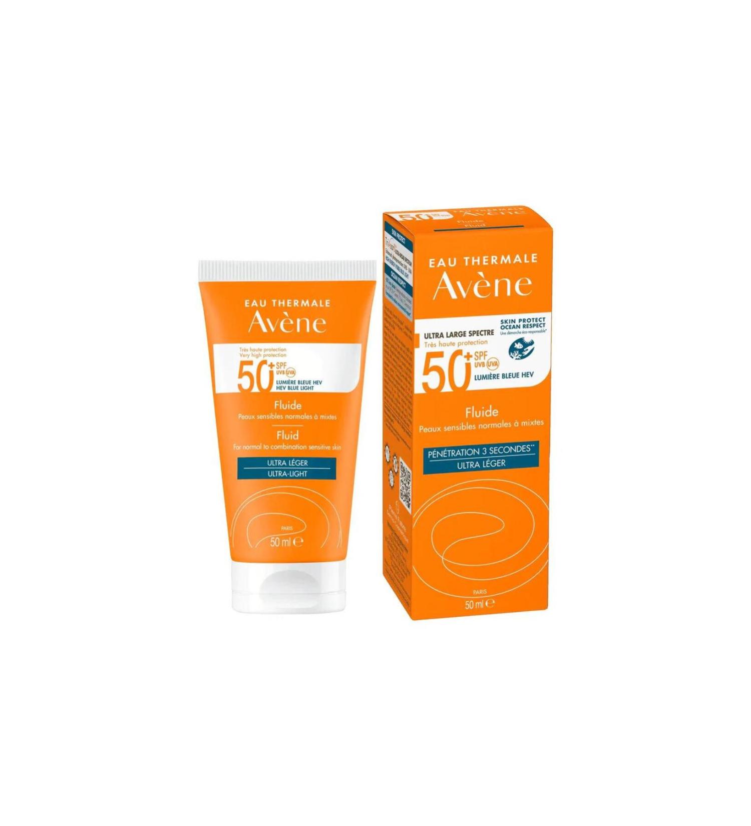 Avene Fluide Spf 50 Sunscreen for Normal or Combination Skin 50 ml