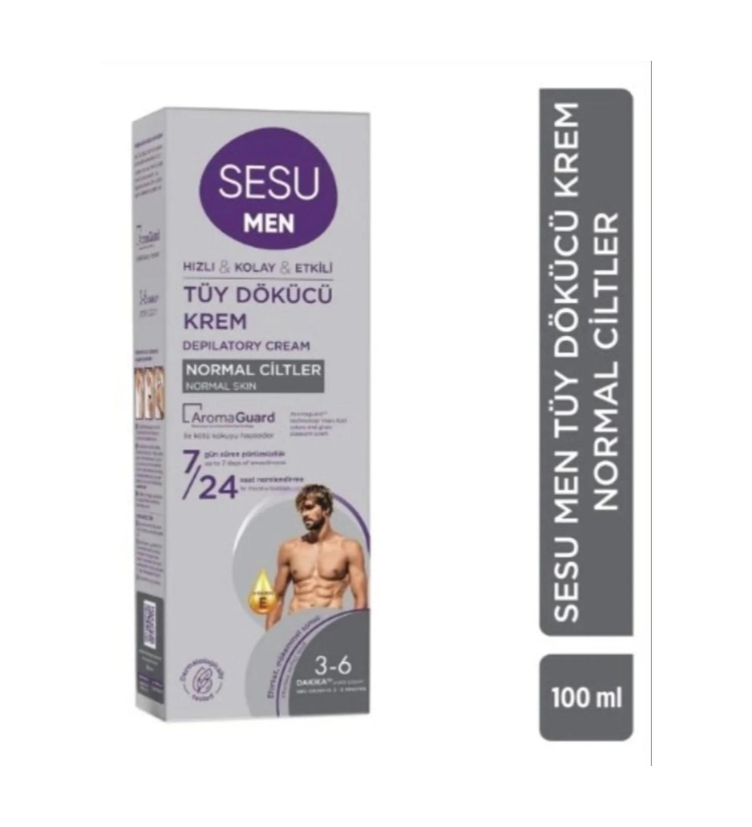 Sesu MEN hair removal cream 100 ml NORMAL skin