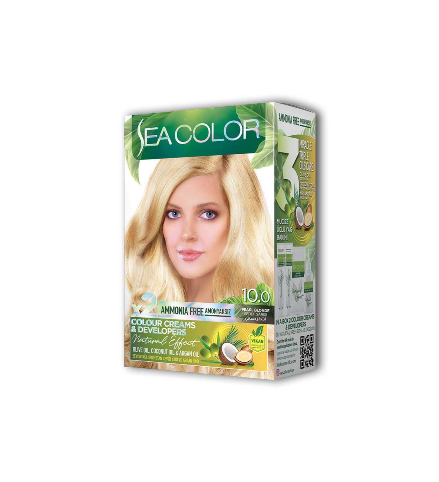 2 Tube Cream Hair Dye Set Yellow No:10.0 - SGM7273-1535