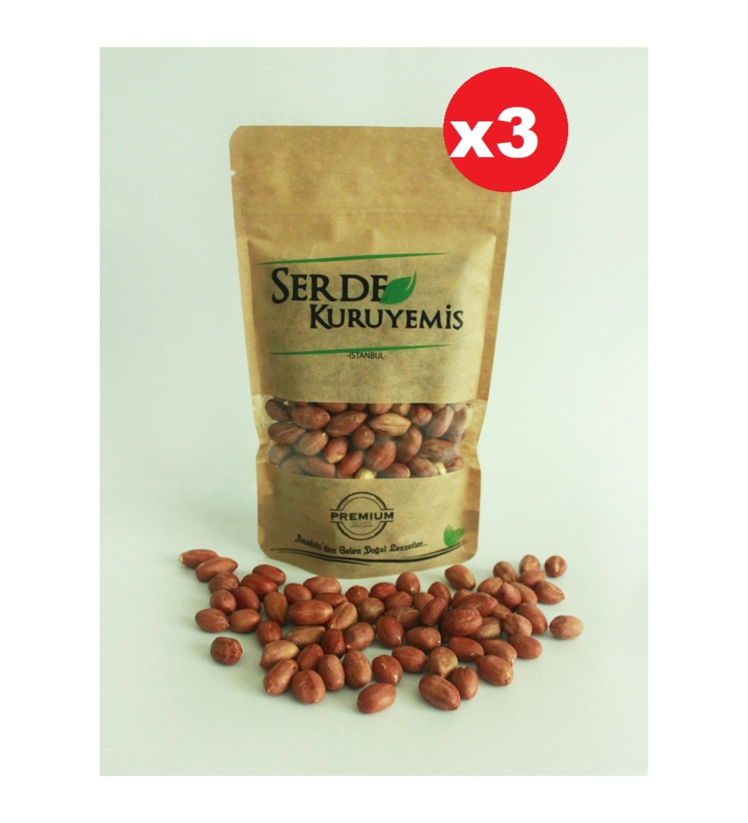 Serde Nuts Unsalted Peanuts 3x150g