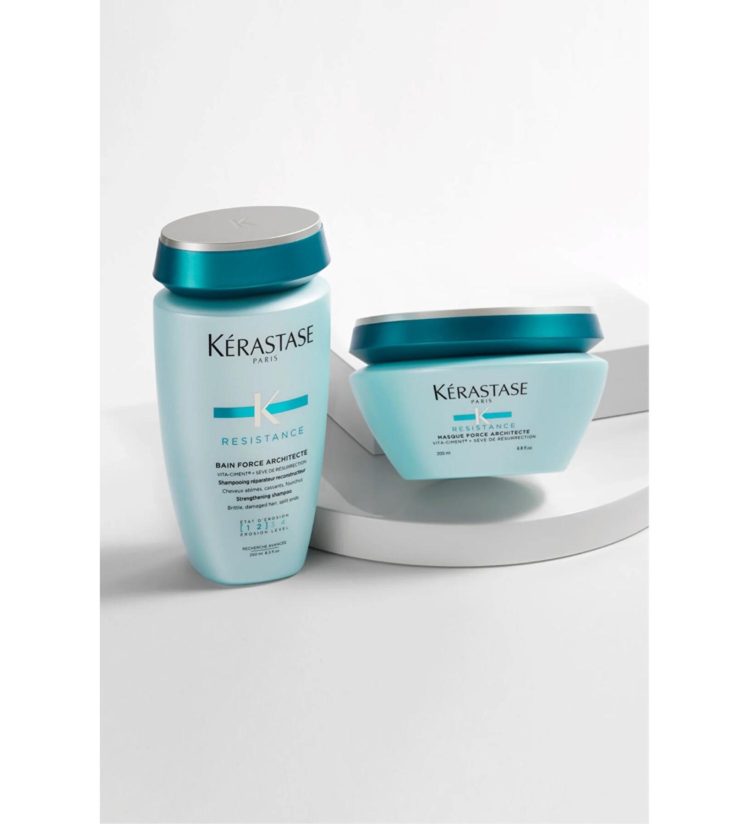 Kerastase R sistance Bain Force Architecte Restructuring Shampoo 250ml-Force Mask 200ml CYT794613694