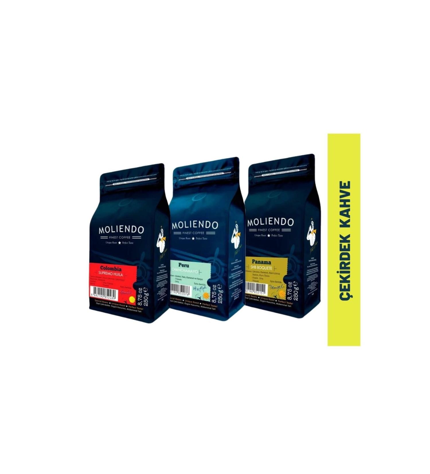 Moliendo South American Coffees Advantage Pack (COFFEE BEANS) 3x250 G - Buy Online on GoSupps.com