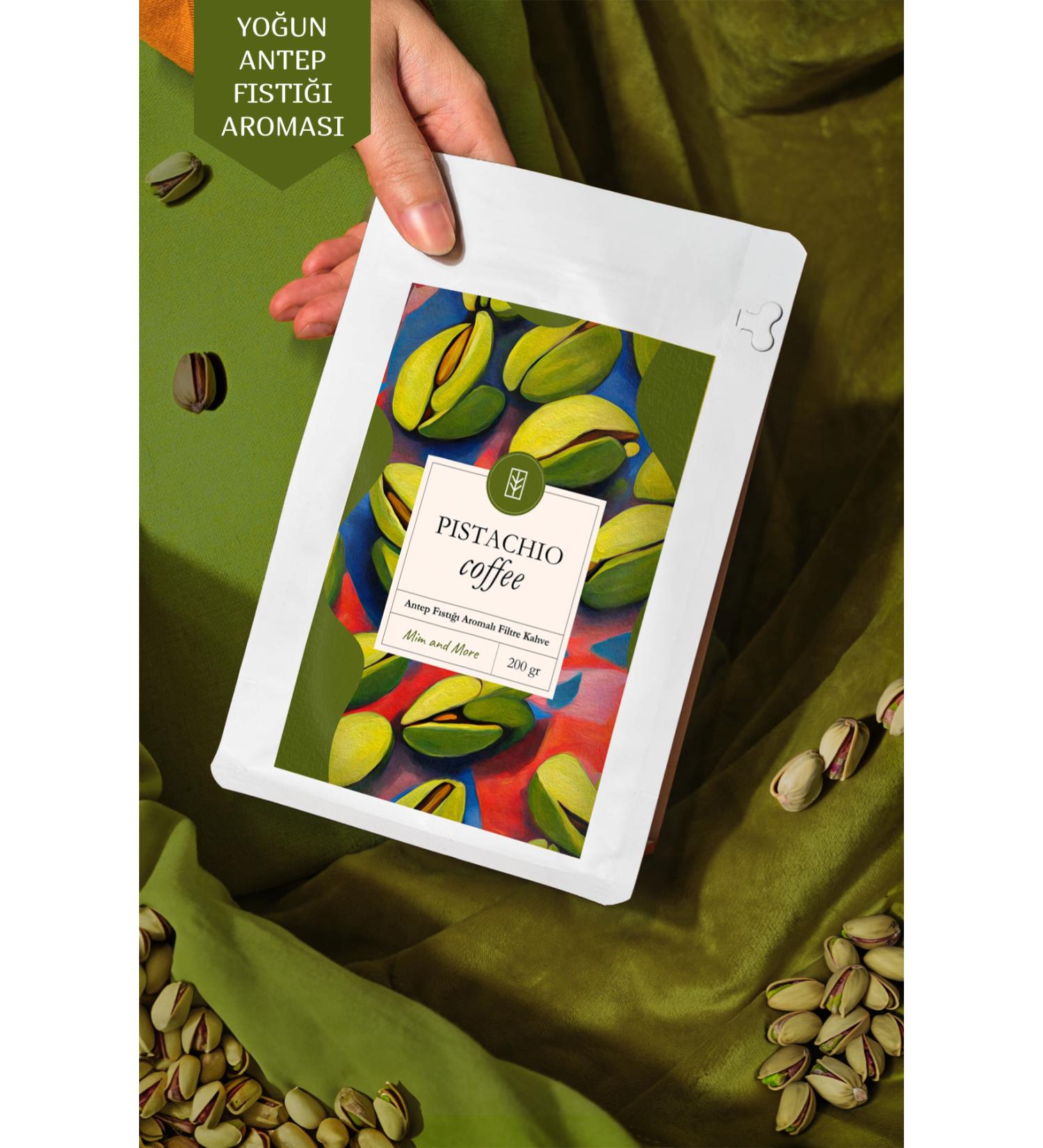 Mim and More Pistachio Coffee Pistachio Flavored Coffee Beans 200 Gr - Buy Online on GoSupps.com
