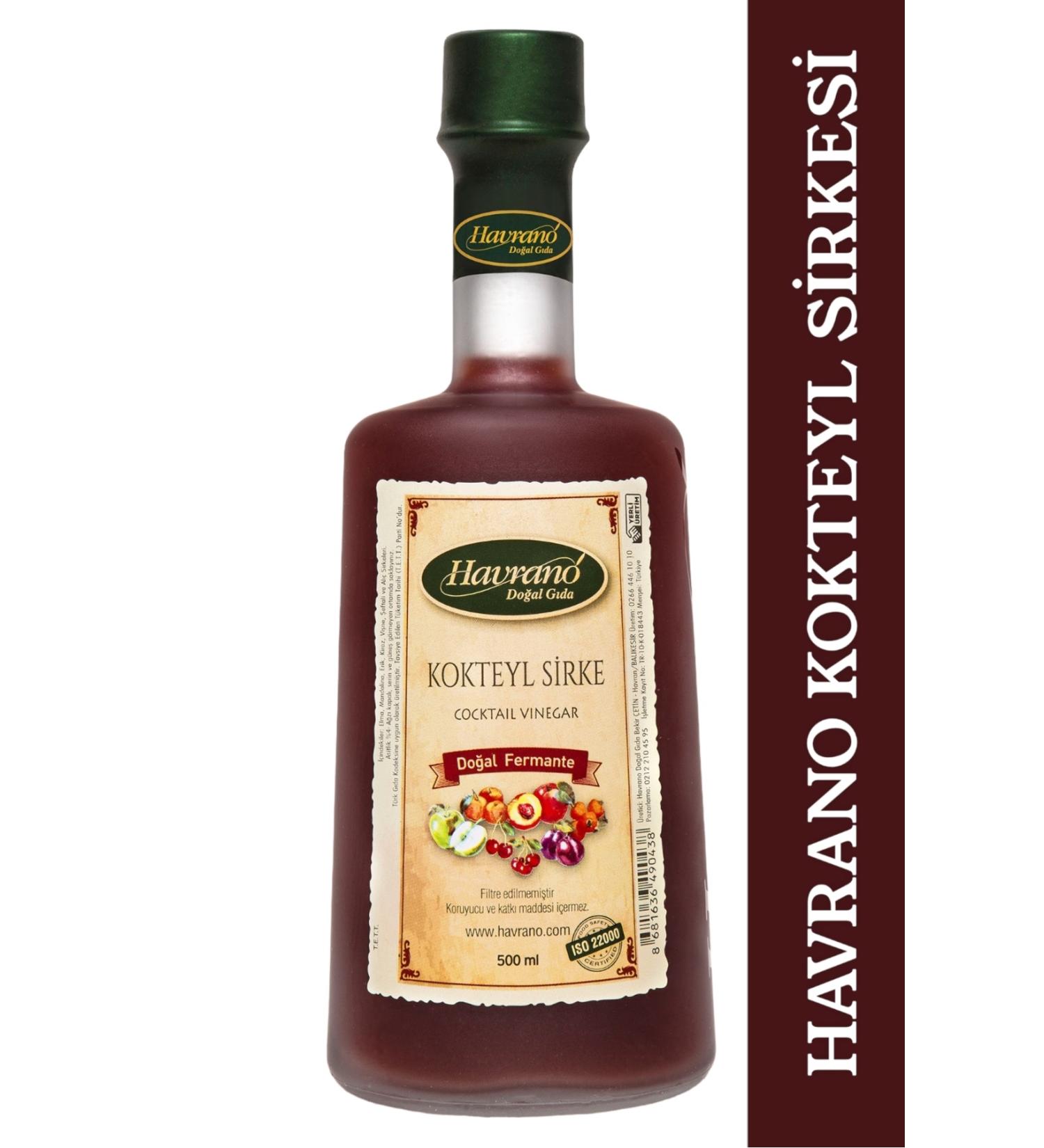 Havrano 0 Natural Fermented Cocktail Vinegar 500 Ml