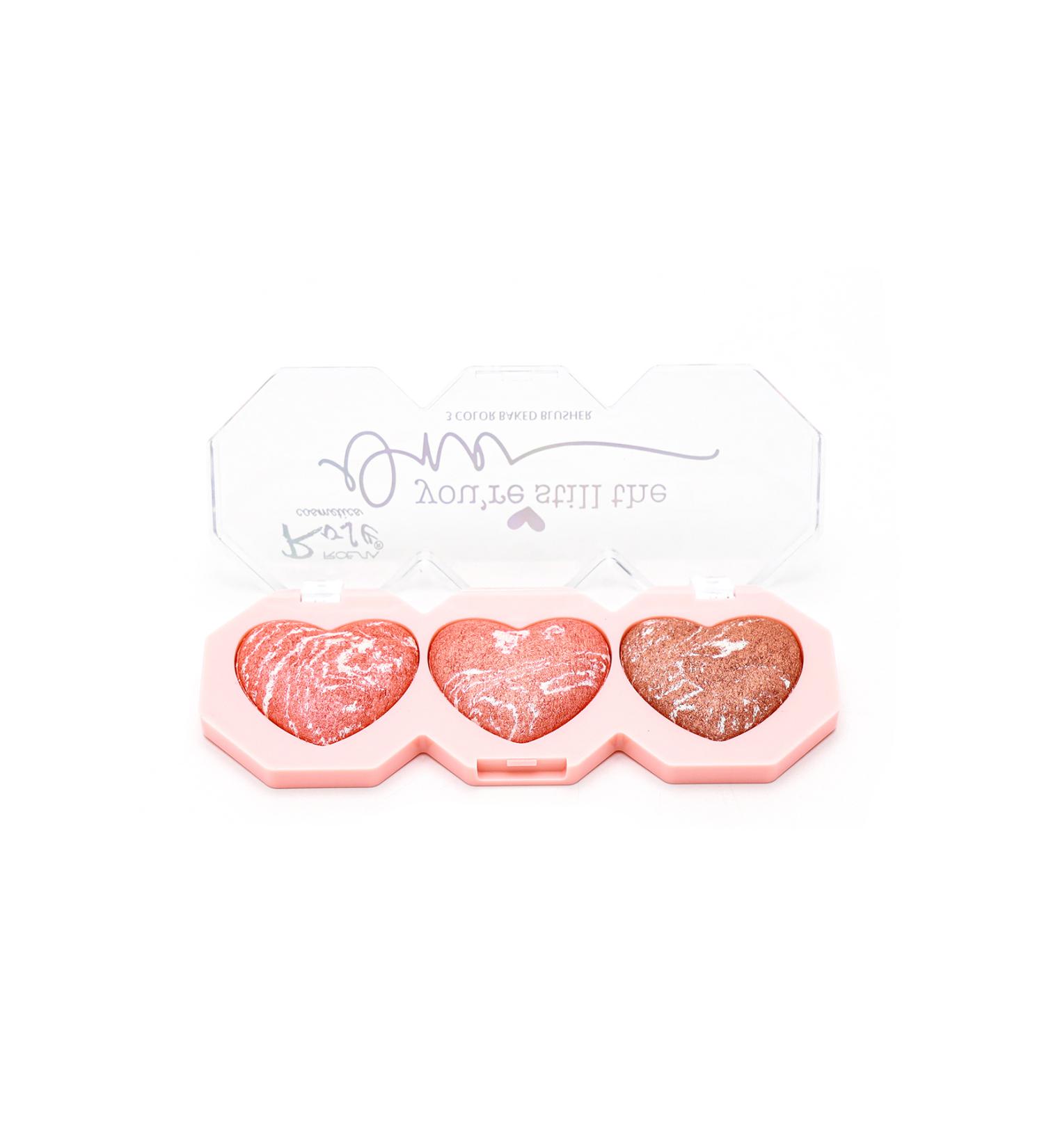 Roesia Rose Cosmetics Rose 3 Colors Baked Blusher 3 Terracotta Blush - Buy Online on GoSupps.com