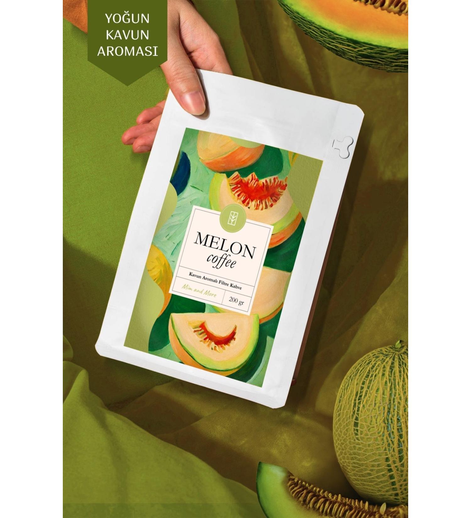 Mim and More Melon Coffee Melon Flavored Coffee Beans 200 Gr - Buy Online on GoSupps.com