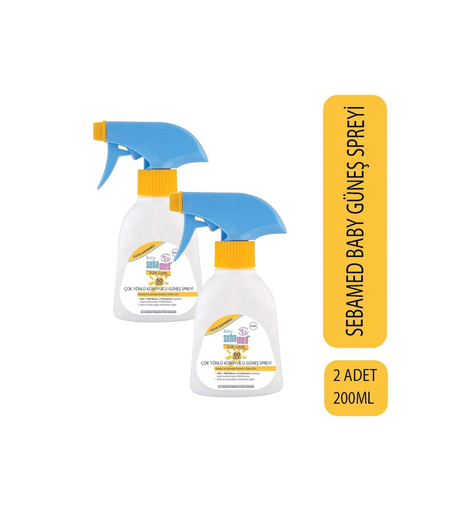 Sebamed Baby Multi-Protection Sun Spray Spf50 200 ml 2 Pieces