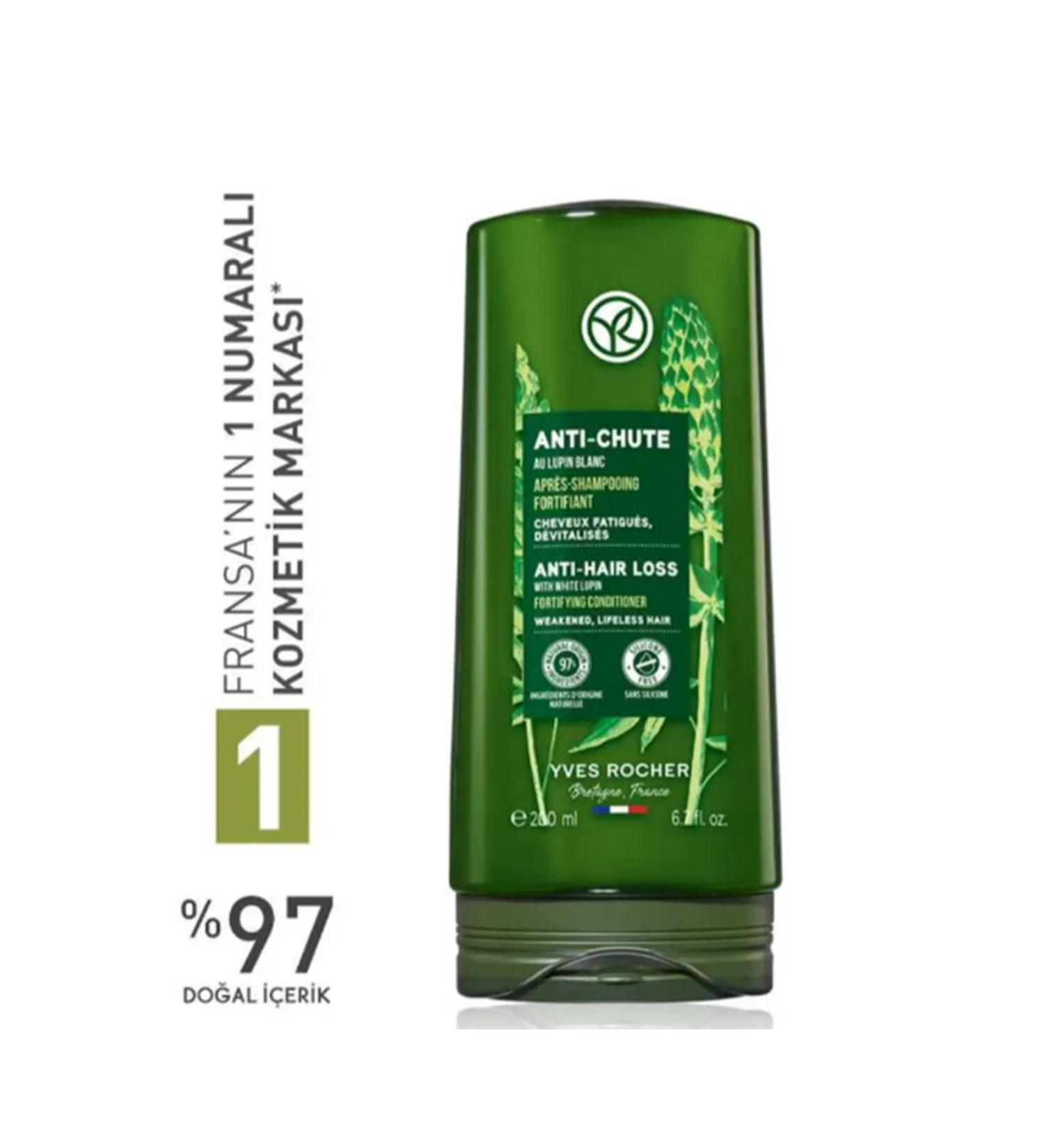 Yves Rocher Prebiotic Conditioner - Against Hair Loss / White Lupine and Agave 200ml - Buy Online on GoSupps.com