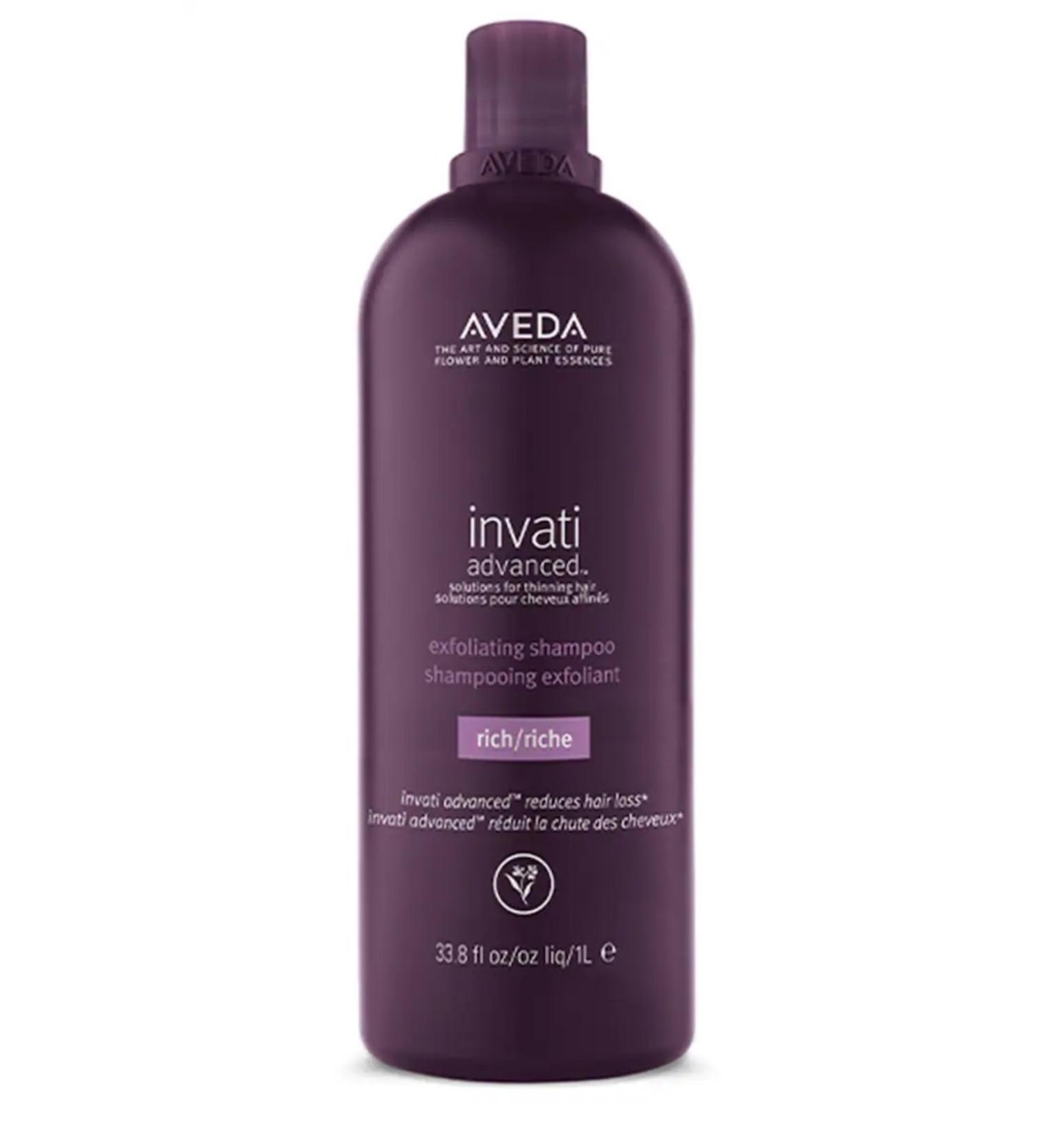 Aveda Invati Advanced Exfoliating Rich Anti-Fall Shampoo Gently Cleanses Hair (1000ml)