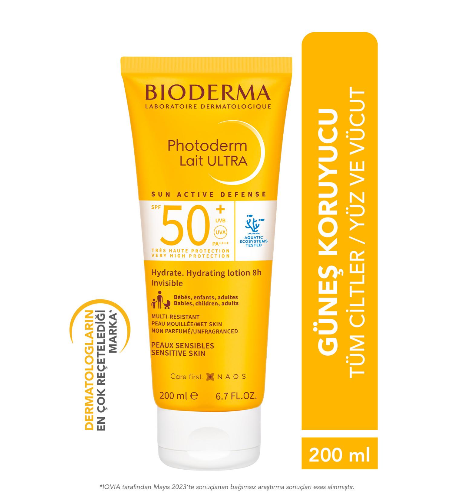 Bioderma HIGH PROTECTION SKIN BRIGHTENING SPF50+ MILK FORM FACE AND BODY SUN CREAM 200 ML PSSN1846