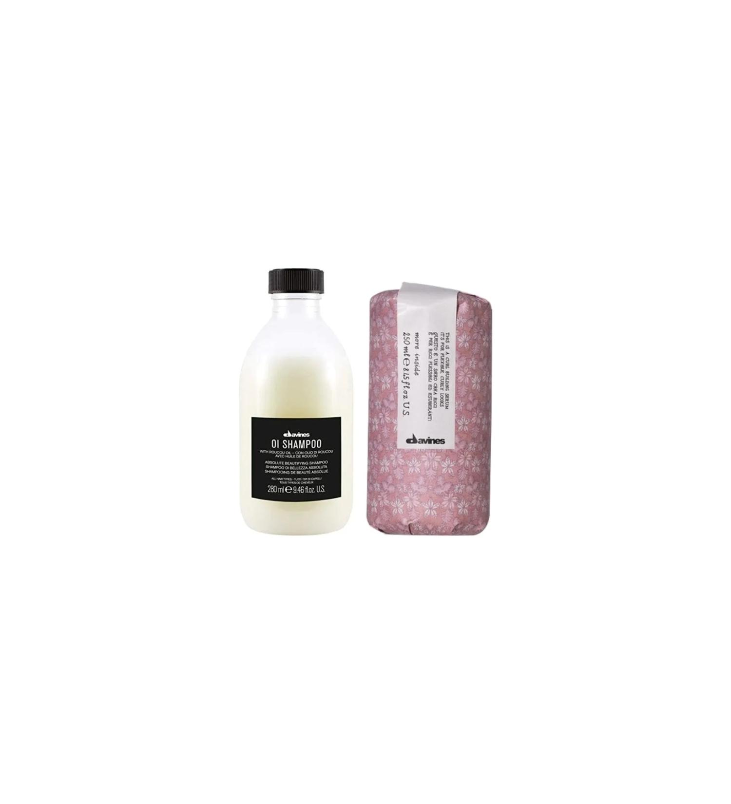 Davines Oi Oil Sulfate Free Shampoo 250 Ml + Curl Building Serum 250 Ml CYT7946413137431313946131317413