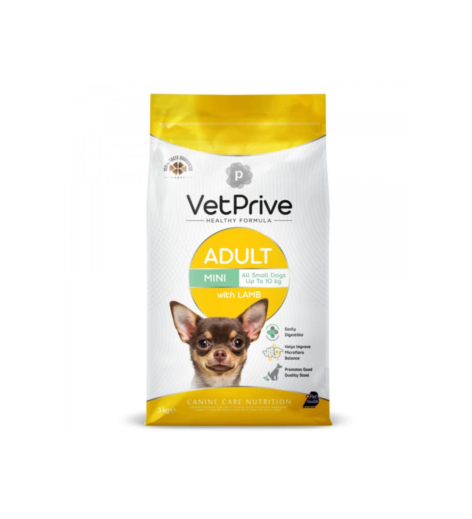 VetPrive Vet Prive Lamb Meat Mini and Small Breed Adult Dog Food 3 kg