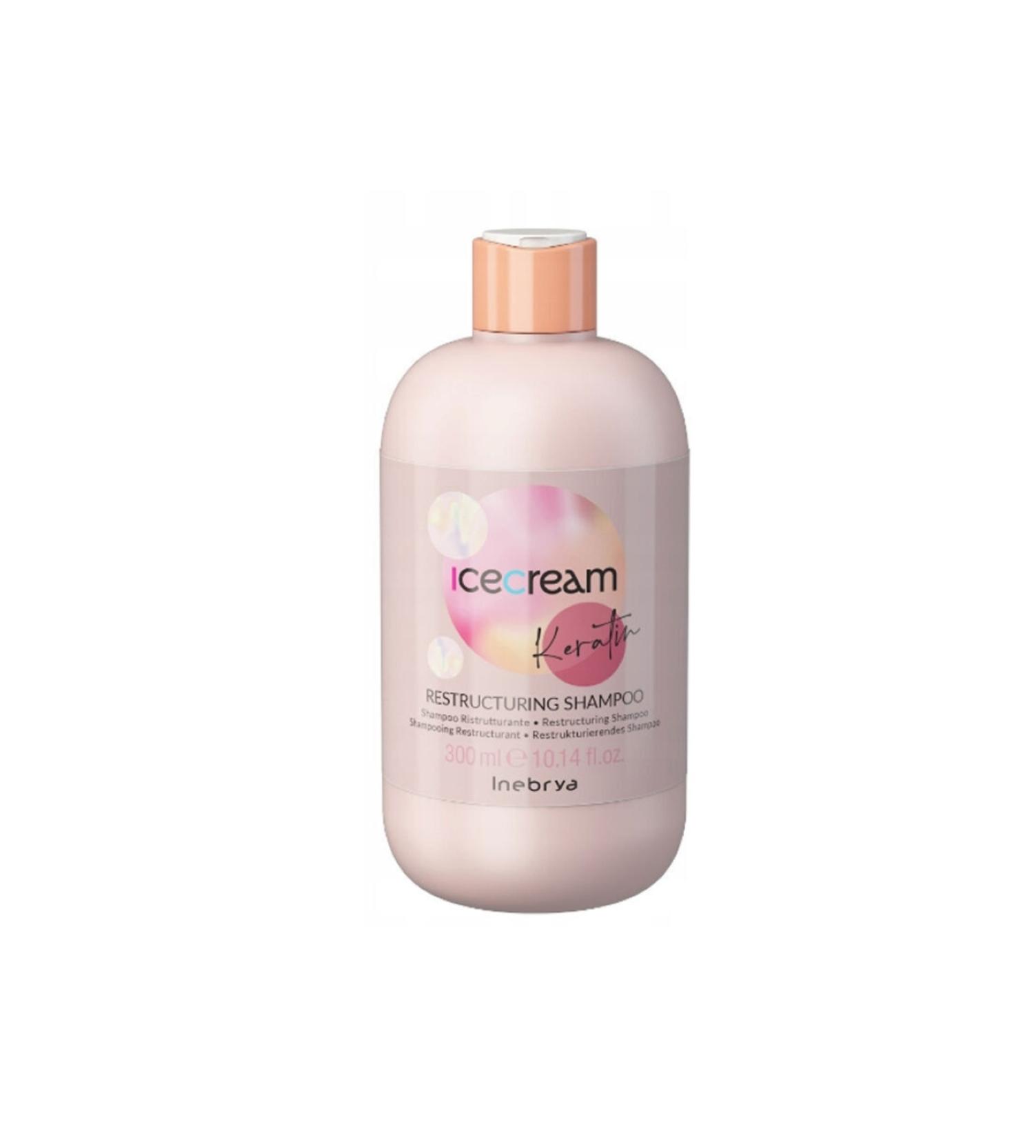 Inebrya Ice Cream Keratin Restructuring Shampoo - Repair Moisturizer 300 ml10.14fl.oz/gem 4f552665d