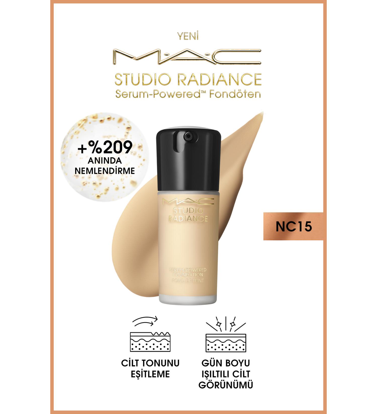 Mac Studio Radiance Serum-powered Luminous Finish Skincare Foundation - NC15 - 30ml - Buy Online on GoSupps.com