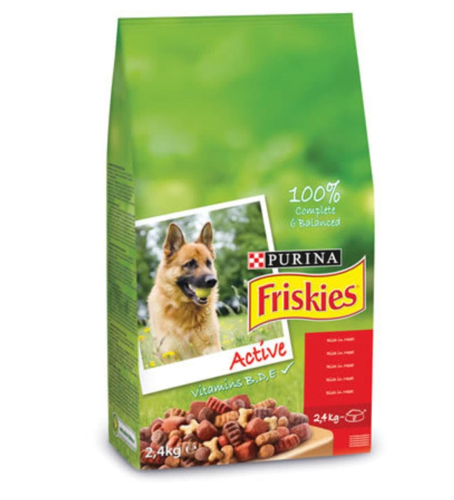 Friskies Meaty Active Dog 2.4 Kg X 2 Pieces
