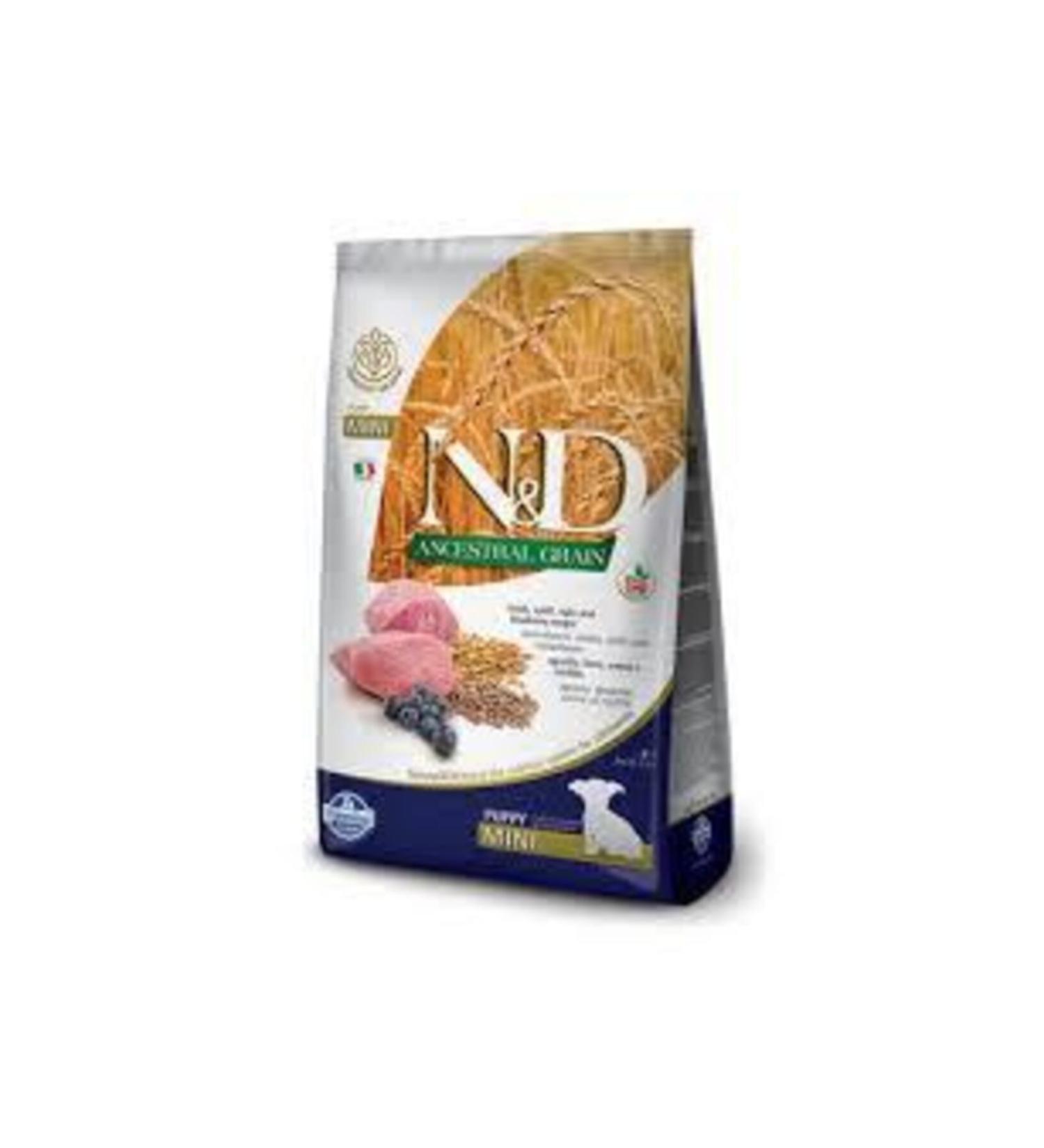 N & D Mini Puppy Low Grain Lamb & Blueberry Puppy Food - 7 Kg