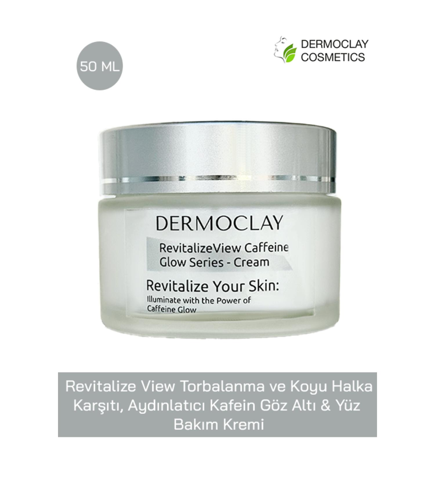 Dermoclay Revitalize View Caffeine Glow Dark Circles and Puffiness Effective Under Eye Cream