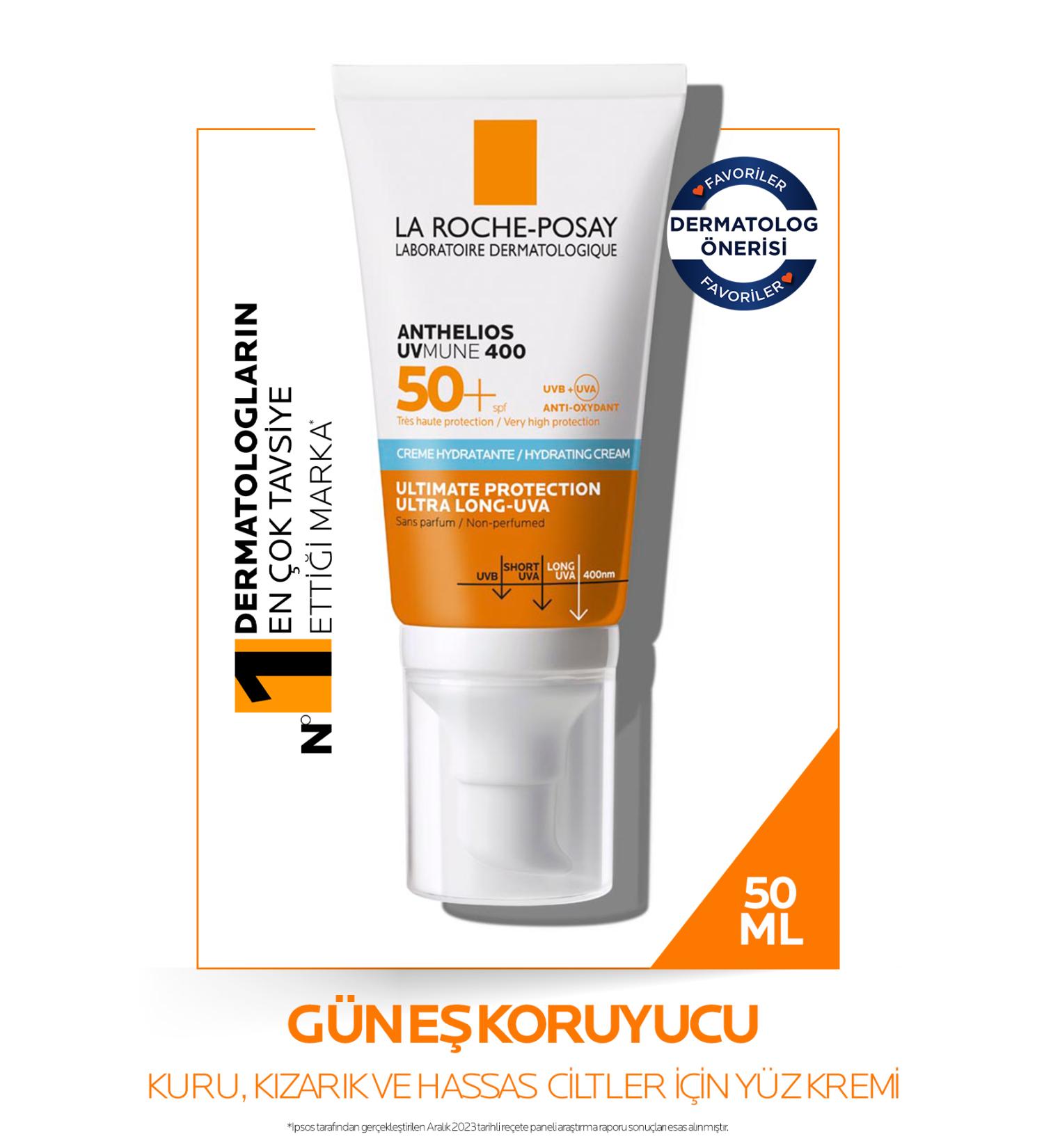 La Roche Posay ANTHEL OS UVMUNE SPF+50 SK N BR GHTEN NG HIGH PROTECTION FAC AL SUNSCREEN PSSN1772 - Buy Online on GoSupps.com
