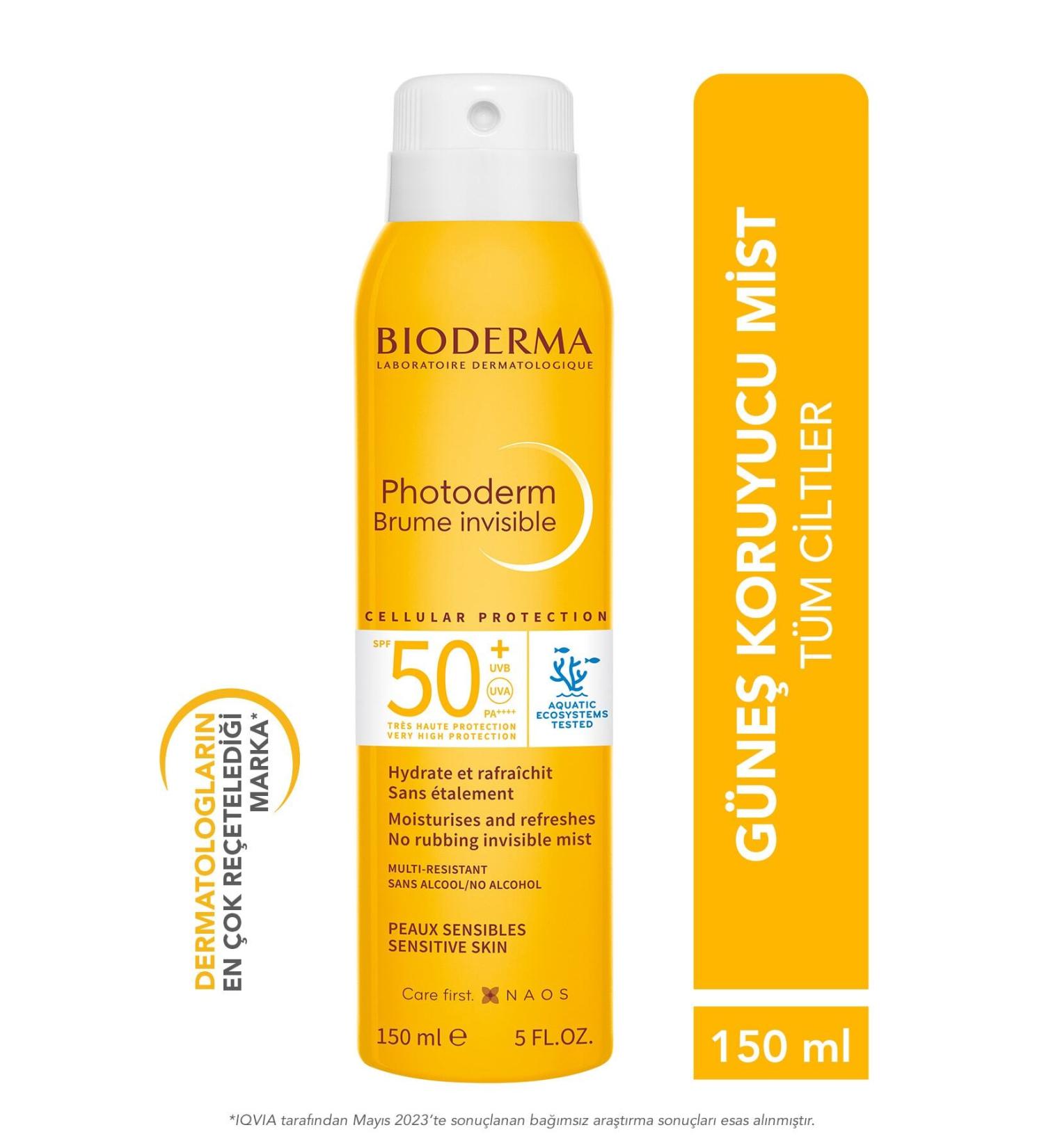Bioderma PHOTODERM SUN MIST SPF50+ HIGH PROTECTION MOISTURIZING BODY SUN CREAM 150 ML PSSN1848 - Buy Online on GoSupps.com