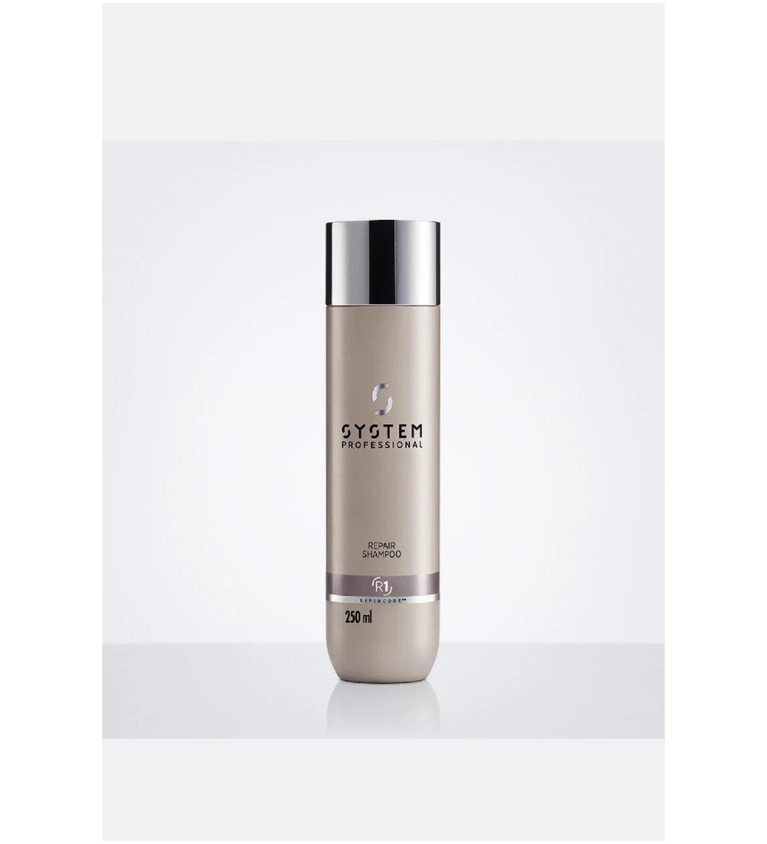 System Professional Repair Repairing Shampoo for Damaged and Processed Hair 250 ml with Keratin