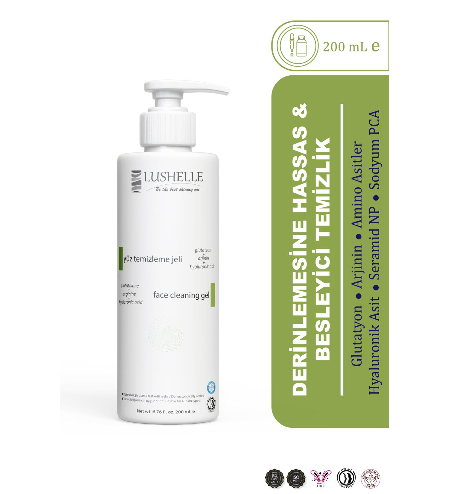 Lushelle Face Wash Gel 200 ml - Rejuvenating and Cleansing