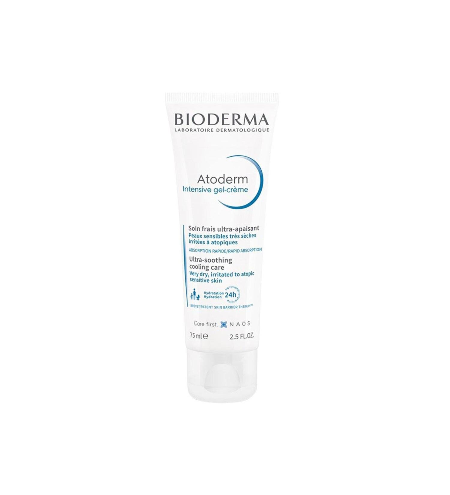 Bioderma Atoderm Intensive Anti-Itching Nourishing Refreshing and Moisturizing Gel Cream for Dry Skin 75ml