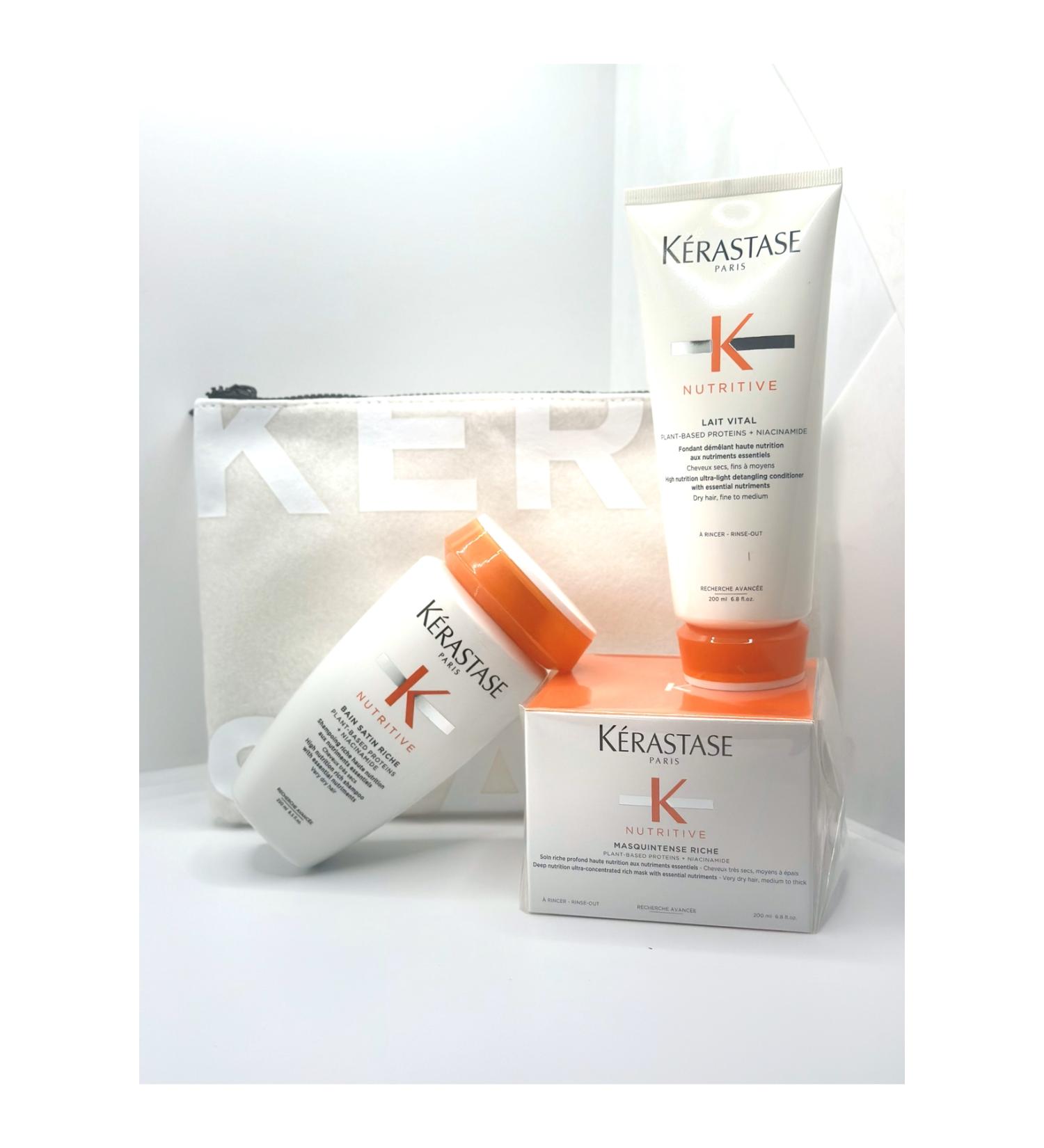 Kerastase Nutritive Dry Hair Special Superior Moisturizing Set Shampoo-Conditioner-Mask CYT974641313174 - Buy Online on GoSupps.com