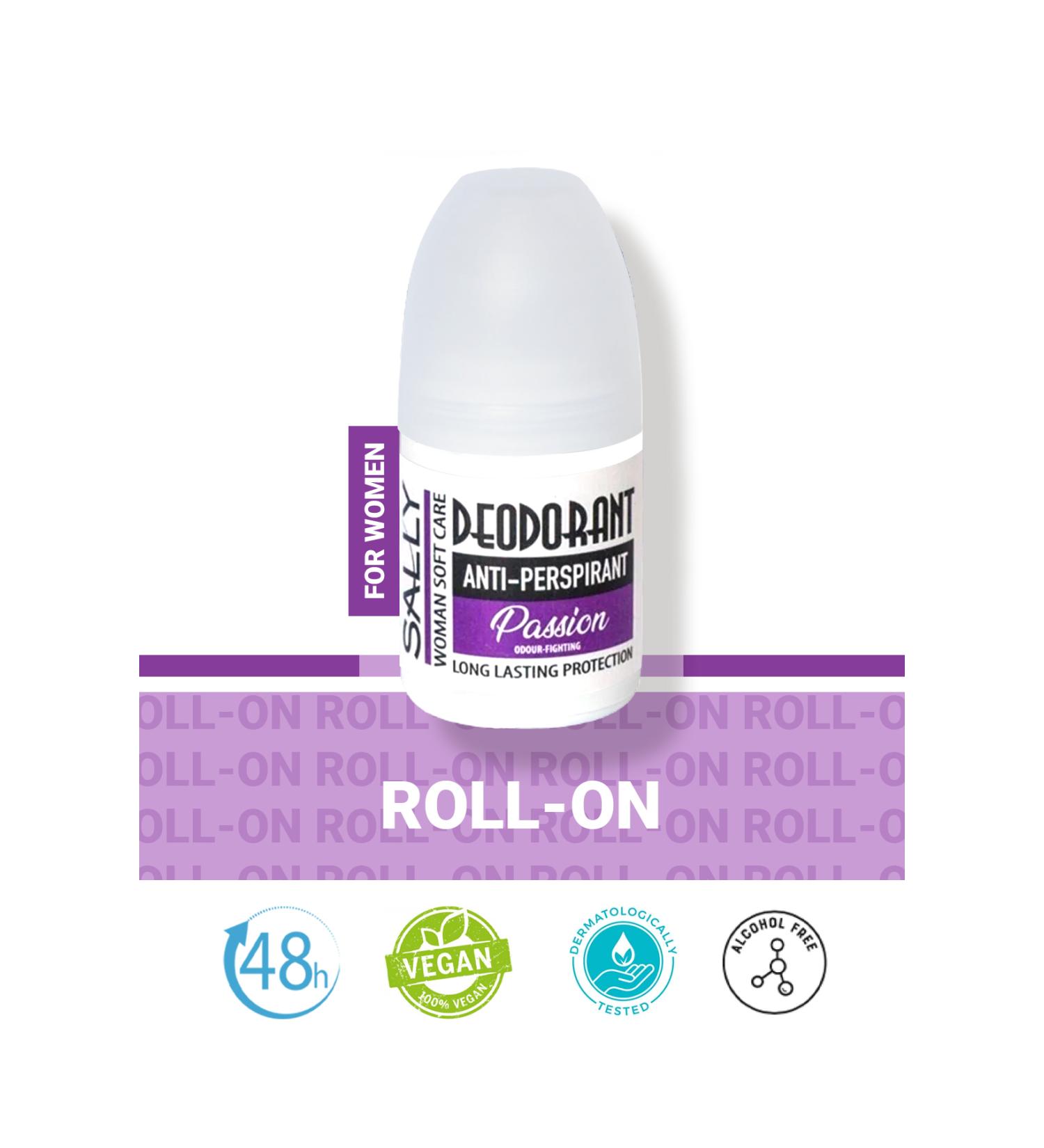 Sally Maximum Protection Antiperspirant Vegan Antiperspirant Roll-on 50 ml - Women