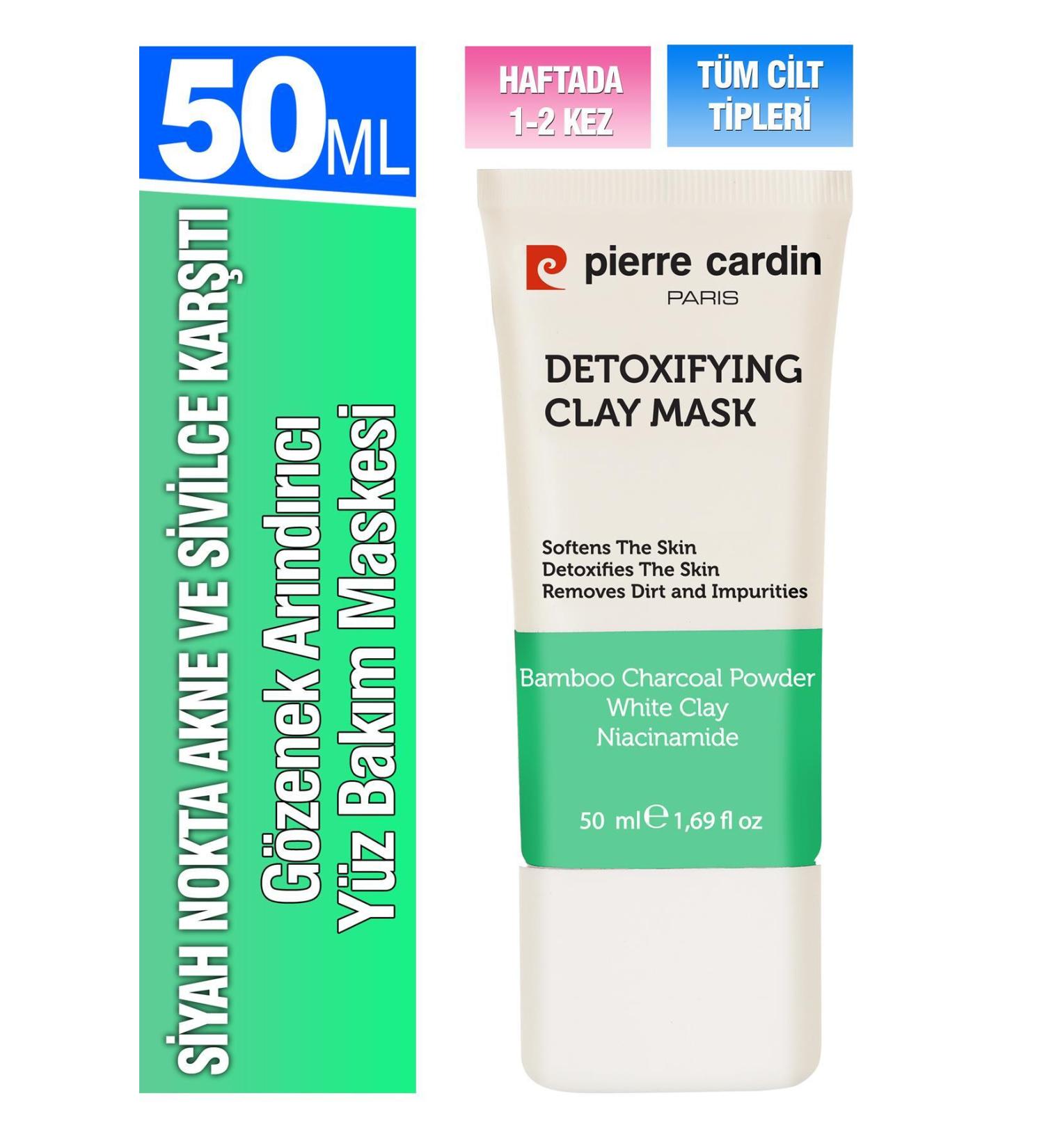 Pierre Cardin Blackhead Acne and Pimple Anti-Pore Purifying Face Care Mask 50 ml - Buy Online on GoSupps.com