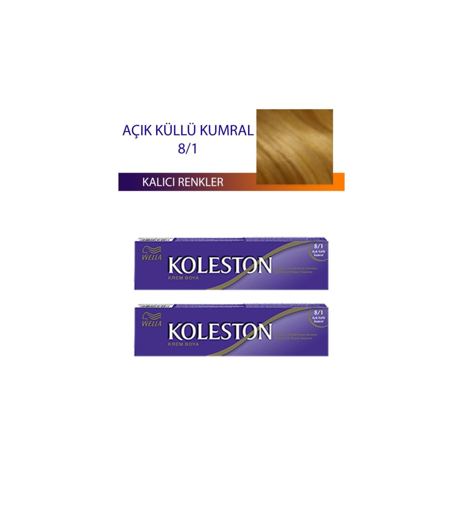 2 Single Tube Hair Dye Light Ash Blonde 8/1